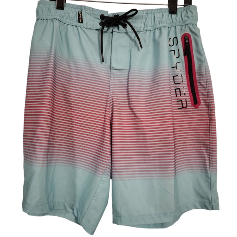 Spyder‎ stripe swim trunks